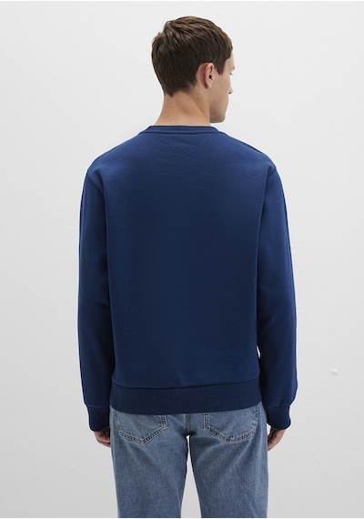 Mavi - Mavi Logo Baskılı Mavi Sweatshirt 0611716-89353 Lacivert