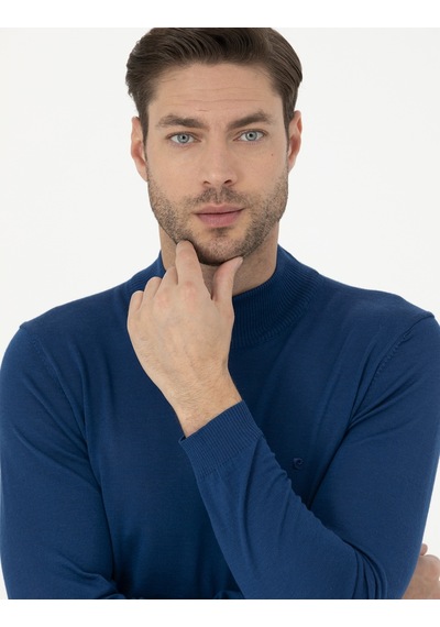 Pierre Cardin Erkek Royal Triko Kazak 50270055-vr106 İndigo