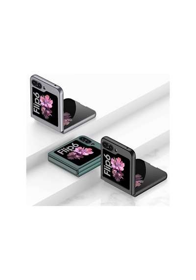 Samsung Galaxy Uyumlu Z Flip 6 Kılıf Kurtiletisim Sert Kıpta Kılıf Pembe