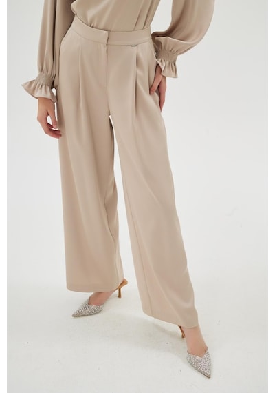 Senna Elegance Pantolon Bej Bej