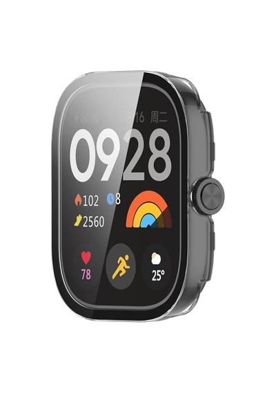 Xiaomi Redmi Watch 5 İle Uyumlu Kılıf Ekranı Tam Kapatan Silikon Yapılı Ekran Koruma Redmi Watch 5 İle Uyumlu Ekran Koruyucu Şeffaf