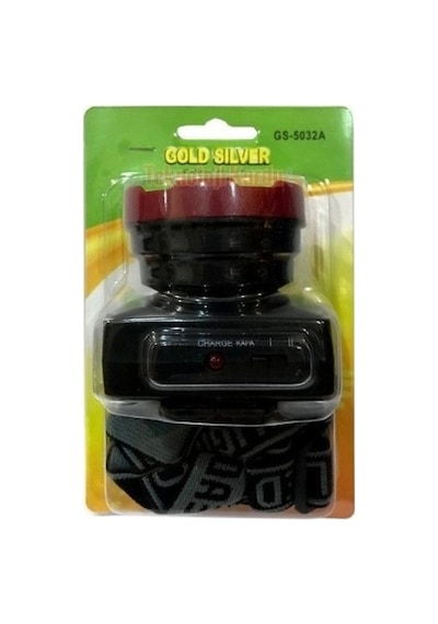 Gold Silver Gs-5032a 3 Watt Power Led Şarj Edilebilir Kafa Feneri