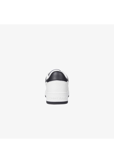 Tommy Hilfiger Tjm Retro Basket Cupsole Tumble Erkek Beyaz Sneaker Em0em01513 Beyaz
