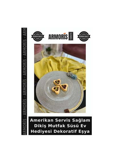 Amerikan Servis Sağlam Dikiş Mutfak Süsü Ev Hediyesi Dekoratif Eşya Çok Renkli