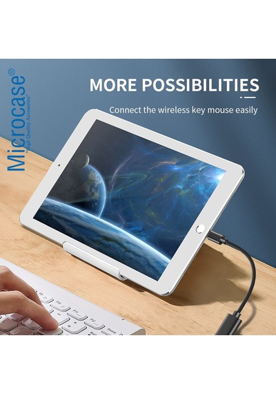 Microcase Type C Usb 3.0 Otg Adaptör - Siyah Al2599