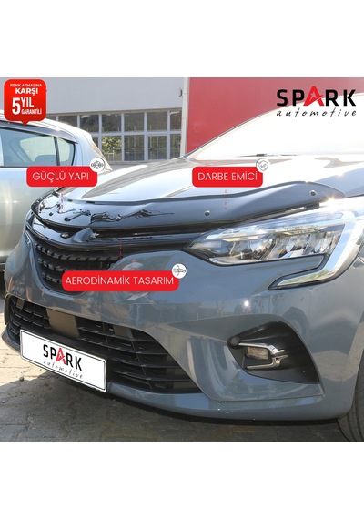 Renault Clio 5 2020- Yılı Ve Sonrası Uyumlu Kaput Rüzgarlığı 3mm