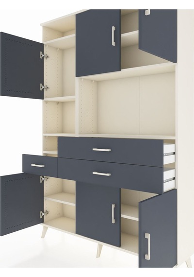 Arges Dolap 9 Raflı 3 Çekmeceli 6 Kapaklı 132x30x195 Aytaşı-antrasit/antrasit Antrasıt/antrasıt Arges Dolap 9 Raflı 3 Çekmeceli 6 Kapaklı 132x30x195 Aytaşı-antrasit/antrasit Antrasıt/antrasıt