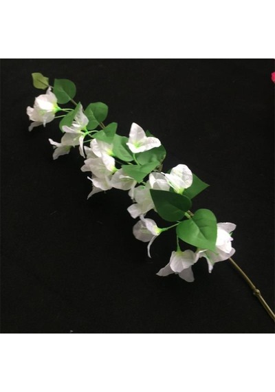 Yapay Çiçek Begonvil Çiçeği Beyaz 80Cm Tek Dal Bodrum Çiçeği Sar Yapay Çiçek Begonvil Çiçeği Beyaz 80Cm Tek Dal Bodrum Çiçeği Sar