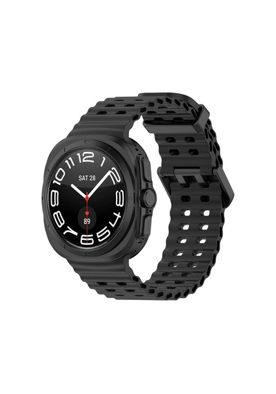 Galaxy Uyumlu Watch Ultra 47mm Redclick Krd-118 Tırtıklı Tasarım Silikon Kordon