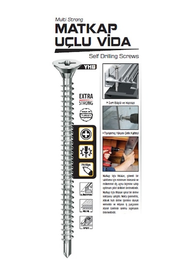 Matkap Uçlu Vida 3.9 x 13 MM ( 2000 Adet )