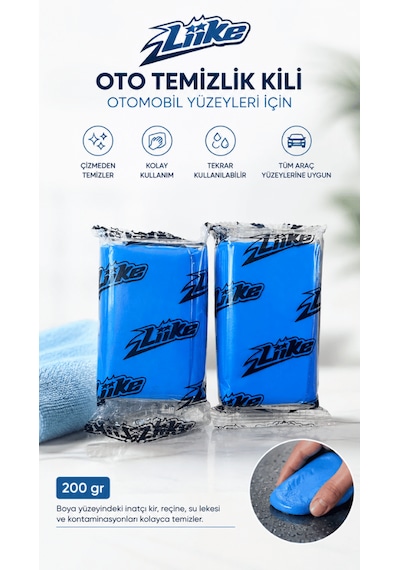 Araç Yüzey Temizleme Kil Hamuru 200 Gram 2