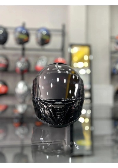 Mt Helmets Thunder 4 Gloss Black Kask Şeffaf Vizörlü Siyah