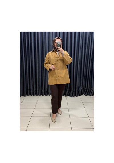 Seçil Taş İşlemeli Apolet Detaylı Trençkot Camel - 930295386 CAMEL