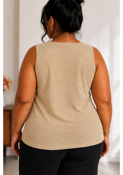 Sngl Tekstil Kadın Büyük Beden Simli Kolsuz Bluz 3xl 4xl 5xl 6xl 7xl 8xl 9xl Dore Simli Sngl Tekstil Kadın Büyük Beden Simli Kolsuz Bluz 3xl 4xl 5xl 6xl 7xl 8xl 9xl Dore Simli