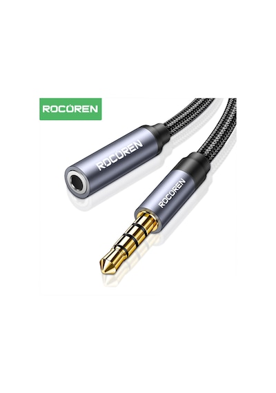 Rocoren 3.5mm Hi-fi Trrs Jack Aux Ses Uzatma Kablosu 2 Metre