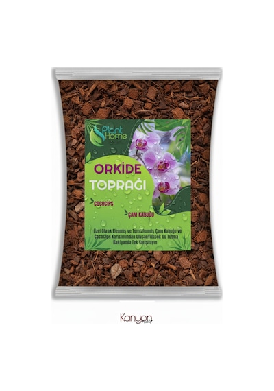 5 Litre Orkide Toprağı - Çam Kabuğu Ve Cococips Karışımlı - Elenmiş Temizlenmiş Iri Parçalı 5 Lt