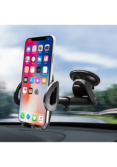 Floveme Teleskopik Cep Telefonu Araba-Araç Tutucu (342644241)-Siyah