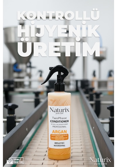 Ilgaz Naturix İki Fazlı Argan Yağlı Saç Bakım Fön Suyu 400 ML
