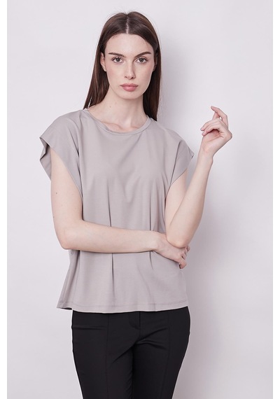 Jument Şık Likralı Span Kumaş Kolsuz Geniş Sıfır Yaka Düşük Omuzlu Basic Tshirt Bluz-gri Gri Jument Şık Likralı Span Kumaş Kolsuz Geniş Sıfır Yaka Düşük Omuzlu Basic Tshirt Bluz-gri Gri