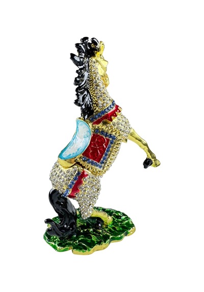 Şahlanan At Biblo Gold Taş Detaylı Dekoratif Obje 15 10 CM