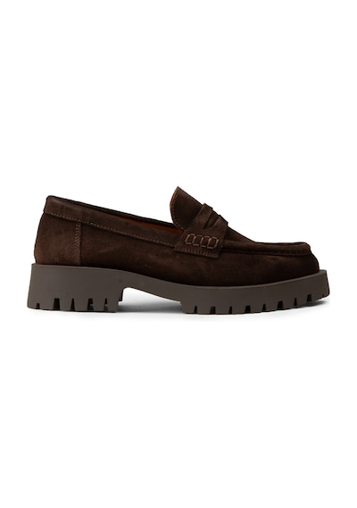 Deery Kadın Hakiki Süet Kahverengi Loafer Ayakkabı - 02034zkhvc01 Kahverengi