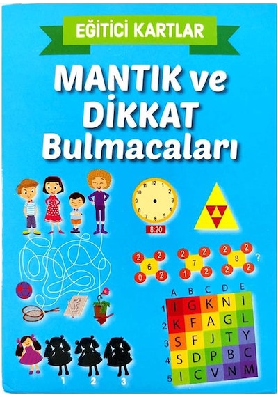 Mantık Ve Dikkat Bulmacaları Eğitici Kartlar - Etkinlik Kartları