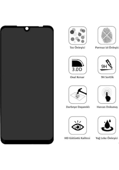 Logis Xiaomi Redmi Note 10 Pro Prıvacy Glass A+ Hayalet Ekran Koruyucu