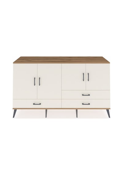 Hyperion Konsol 5 Raflı 3 Çekmeceli 4 Kapaklı 176x44x99 Çam-aytaş Çam-aytaşı