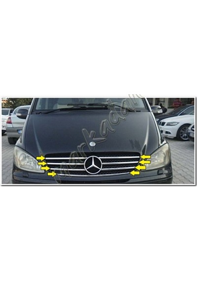 Db Chrome Mercedes Viano Ön Panjur Nikelajı 2004-2010 7 Parça  P.Ç