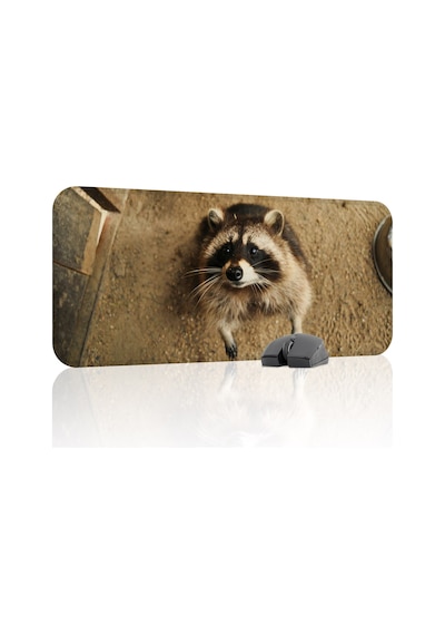 Rakun Kaymaz Dikişli Kauçuk Oyuncu Mousepad V1 - 70x30 Xl Gaming Mouse Pad Fare Altlığı