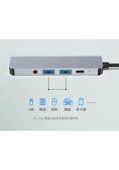 USB Type-C To Hdmi 4K Ses USB-C / 2XUSB 3.0 Hub Çevirici Kablo