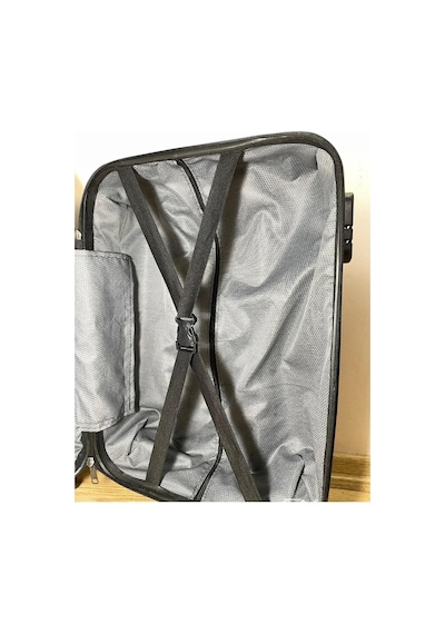Mygeppetobag %100 Abs Kullanışlı Darbeye Dayanıklı Kabinboy Valiz Antrasit