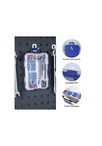 Workpro Wp200531 12 Parça Cr-v Elektronikçi Hassas Profesyonel O