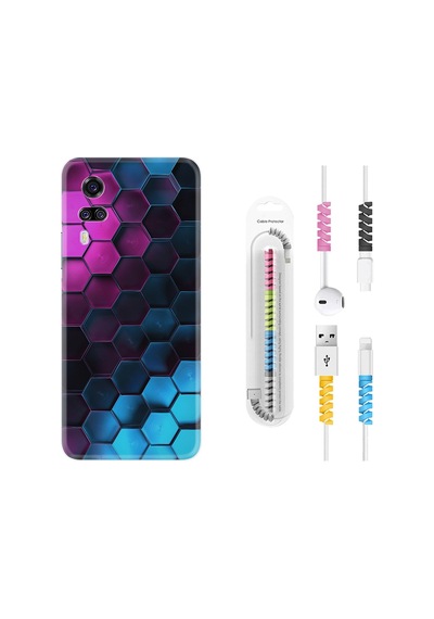 Vivo Y51 Kılıf Kablo Koruyuculu Petek 1825