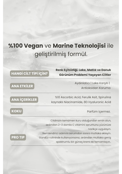 Matsu C Vitamini Aydınlatıcı Antioksidan Yüz Serumu 30 ml