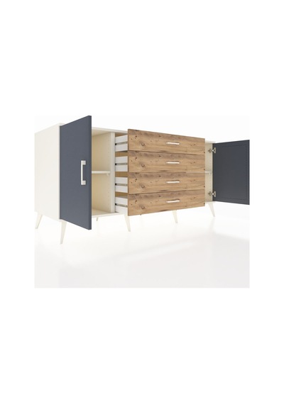 Kronos Konsol 2 Raflı 4 Çekmeceli 2 Kapaklı 176x59x83 Aytaşı-antrasit/çam Antrasit/çam Kronos Konsol 2 Raflı 4 Çekmeceli 2 Kapaklı 176x59x83 Aytaşı-antrasit/çam Antrasit/çam