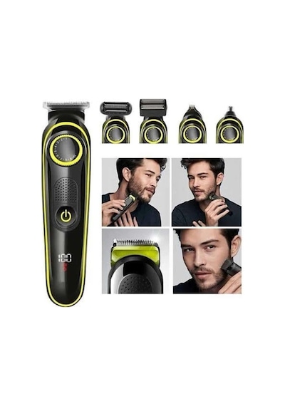 Saç Sakal Vücut Tıraş Makinesi 5in1 Kablosuz Burun Kulak Tıraş Makinesi - Lisinya