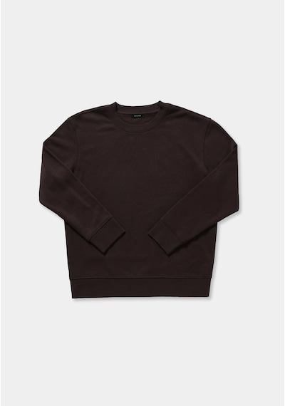 Colin's Colins Relaxed Fit Yuvarlak Yaka Düz Erkek Kahverengi Sweatshirt Cl1082533 Q1.v2 Brw