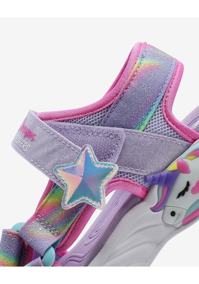 Skechers Unıcorn Dreams Sandal-dreamy Unıcorns Büyük Kız Çocuk Mor Işıklı Sandalet 303107l Lvmt