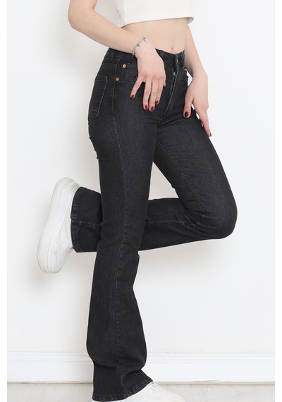 Mokashopin - İspanyol Paça Kot Pantolon Füme - 18201.1431. 001