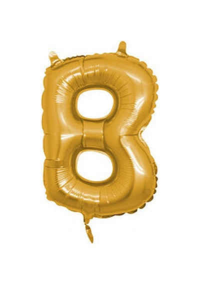 Folyo Balon Harf B Altın 16 Inc 40cm Pk:1