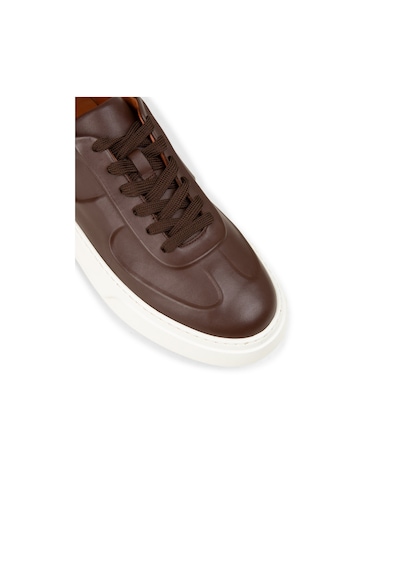 Deery Erkek Hakiki Deri Kahverengi Sneaker - 04601mkhve01