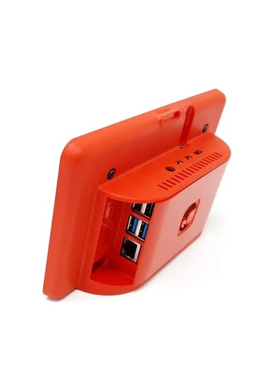 Raspberry Pi 4 Kırmızı Abs Dokunmatik Ekran Kutusu
