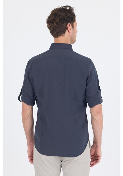 İmza Koyu Antrasit Kısalabilir Kol Smart Biritli Yaka Cepsiz Slim Fit Gömlek 1004250224 Koyu Antrasit İmza Koyu Antrasit Kısalabilir Kol Smart Biritli Yaka Cepsiz Slim Fit Gömlek 1004250224 Koyu Antrasit
