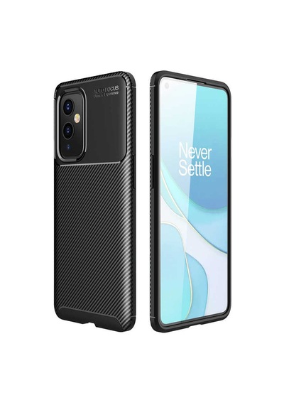 Nourthkiingdom One Plus 9 Kılıf Nrtk Negro Silikon Kapak - Siyah Siyah