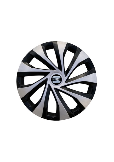 Seat Ibiza 14'' inç Uyumlu Jant Kapağı 4 Adet 1 Takım Çelik Görünümlü