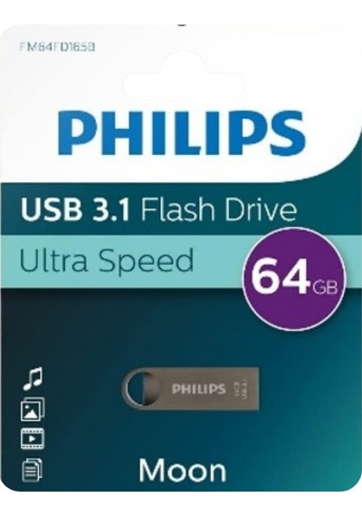 Philips Uyumlu Flash Bellek 64gb Usb 3.1 Metal - Ultra Hızlı 100-150mb/sn-1661
