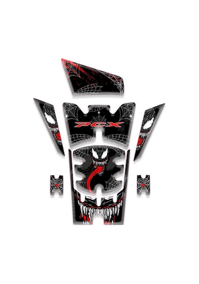 Honda Pcx Uyumlu 8 Parça Venom Tank Pad Set 2025 Diğer