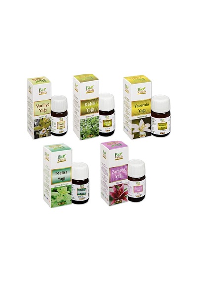Vanilya+kekik+yasemin+melisa+zambak Aromatik Masaj Cilt Bakım Yağ Seti 20 Ml