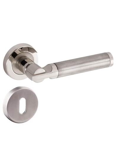 Nobel Kapı Kolu Rozetli Verda Oda Nikel Inox